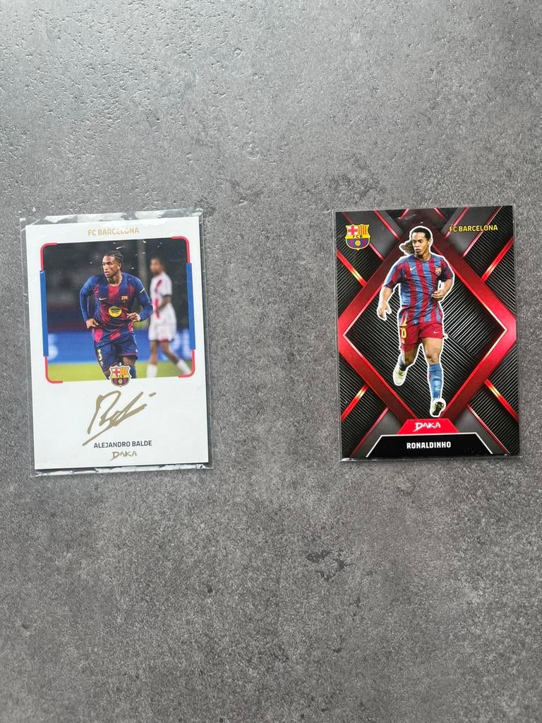Daka FC Barcelona Top Audience 2025-26 Ronaldinho & Balde, Verzenden, Zo goed als nieuw, Plaatje