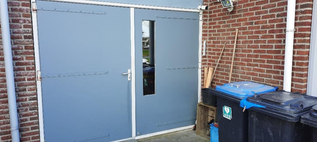 massief houten garagedeuren, Ophalen, Gebruikt, Garagedeur, Hout