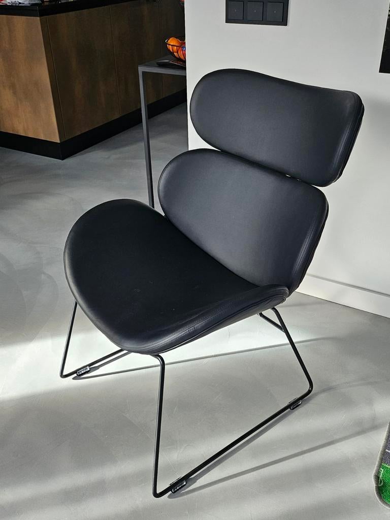 Hippe stoel, Huis en Inrichting, Stoelen, Ophalen, Overige materialen, Gebruikt, Zwart