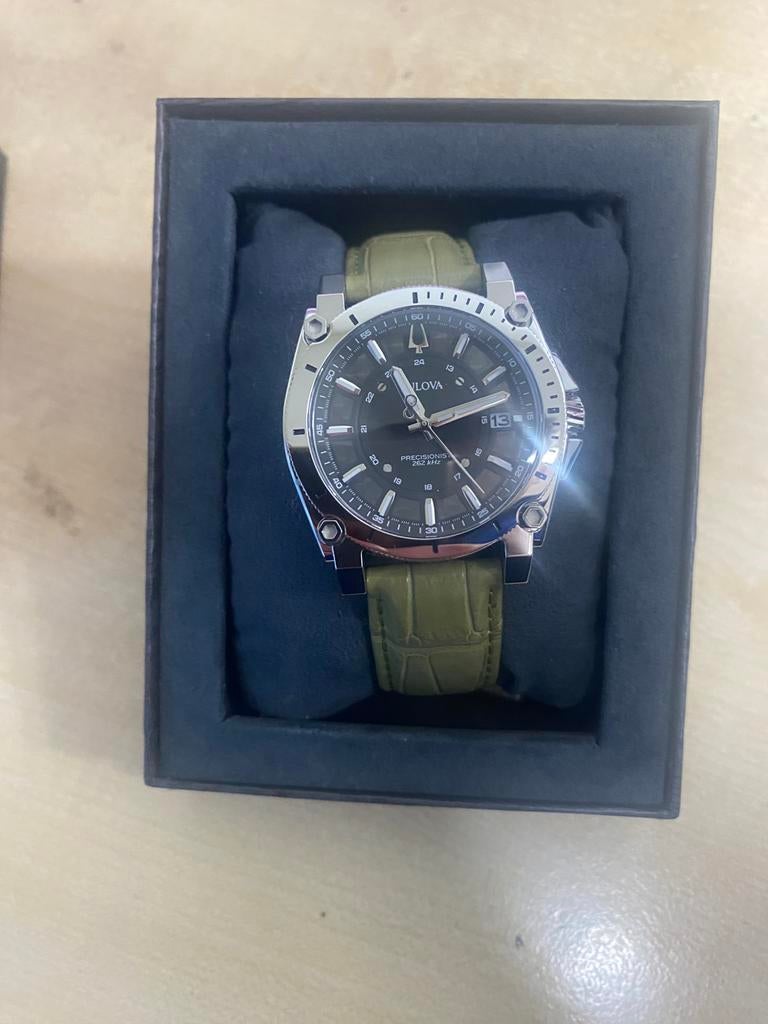 Bulova icon precionist, Overige merken, Leer, Polshorloge, Ophalen of Verzenden