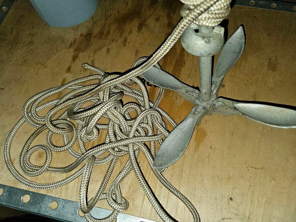 Anker uitklapbaar met touw voor boot | watersport, Ophalen of Verzenden