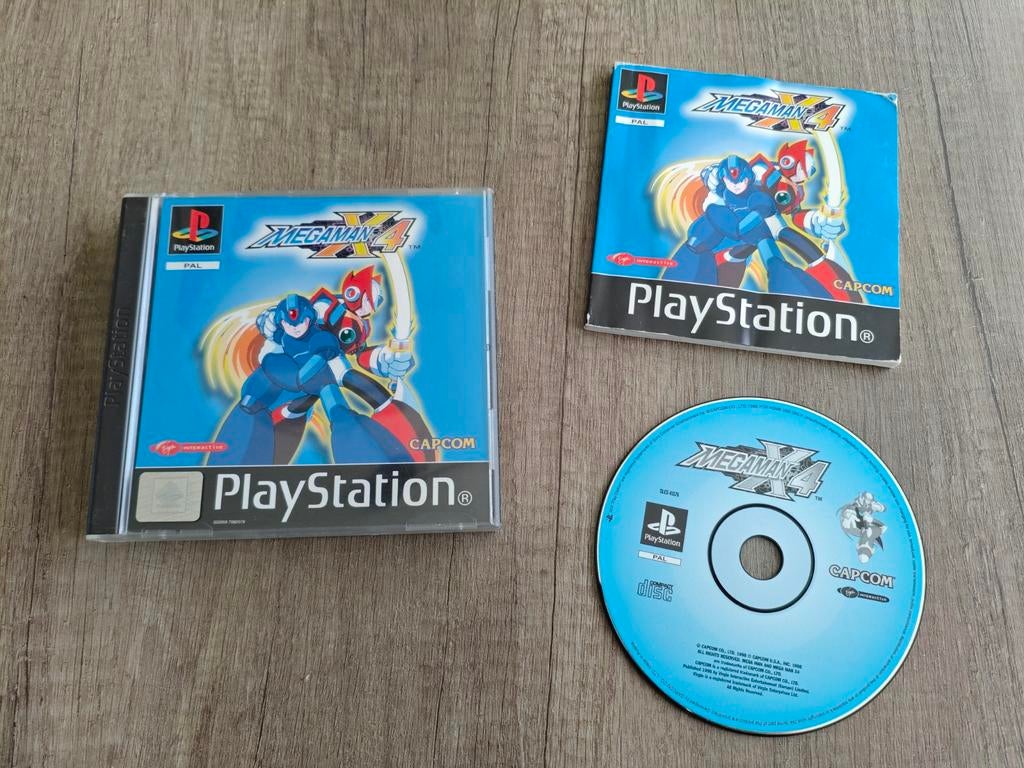 Mega Man X4 - PlayStation 1, Spelcomputers en Games, 1 speler, Ophalen of Verzenden, Zo goed als nieuw, Vanaf 7 jaar