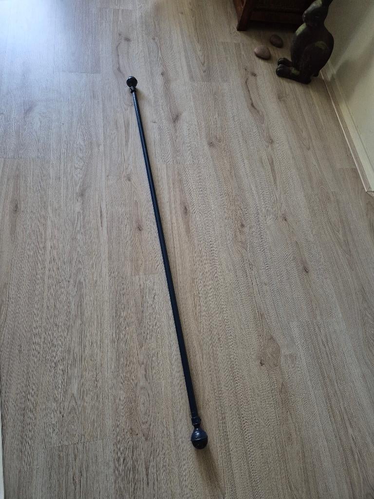 Gordijnroede uitschuifbaar, Ophalen, Gebruikt, Blauw, 150 tot 200 cm