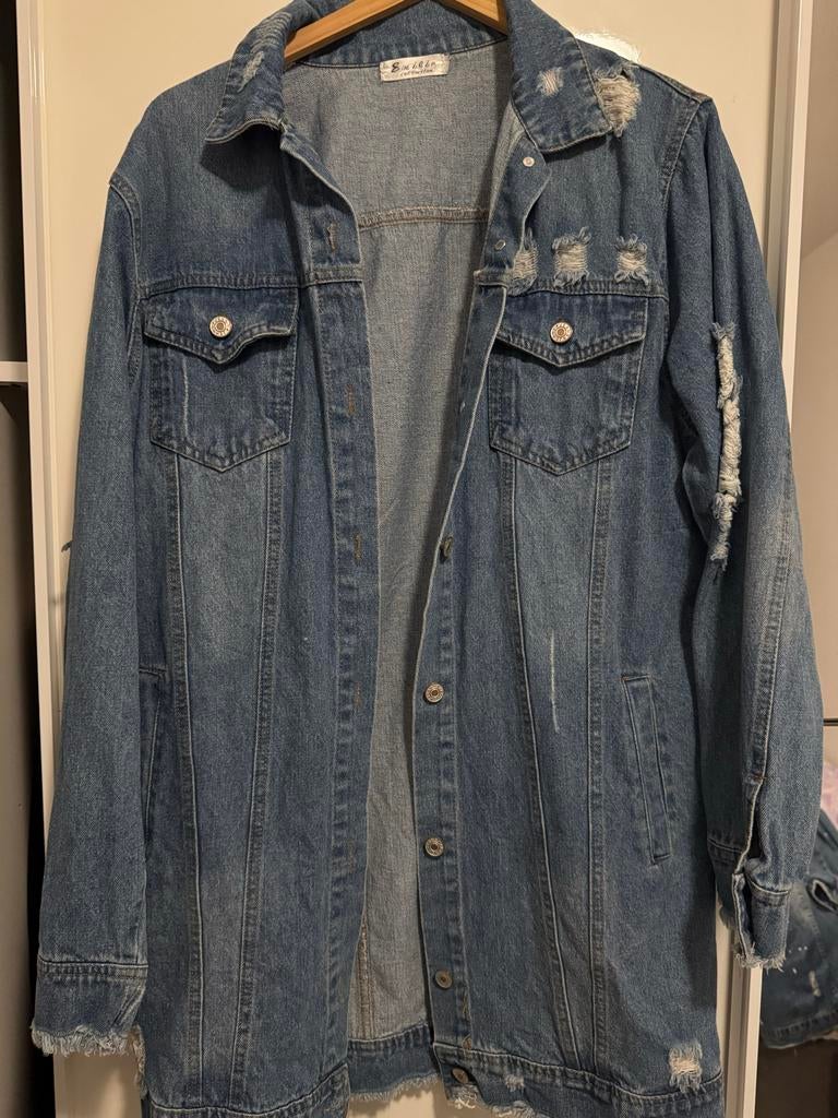 Blauwe spijkerjas, Kleding | Dames, Ophalen of Verzenden, Nieuw, Maat 42/44 (L), Blauw