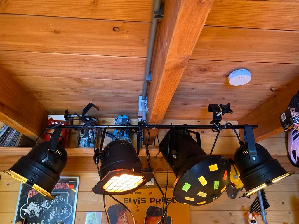 Disco lampen rek vintage uit Discotheek professioneel, Muziek en Instrumenten, Licht en Laser, Ophalen, Gebruikt, Licht, Kleur