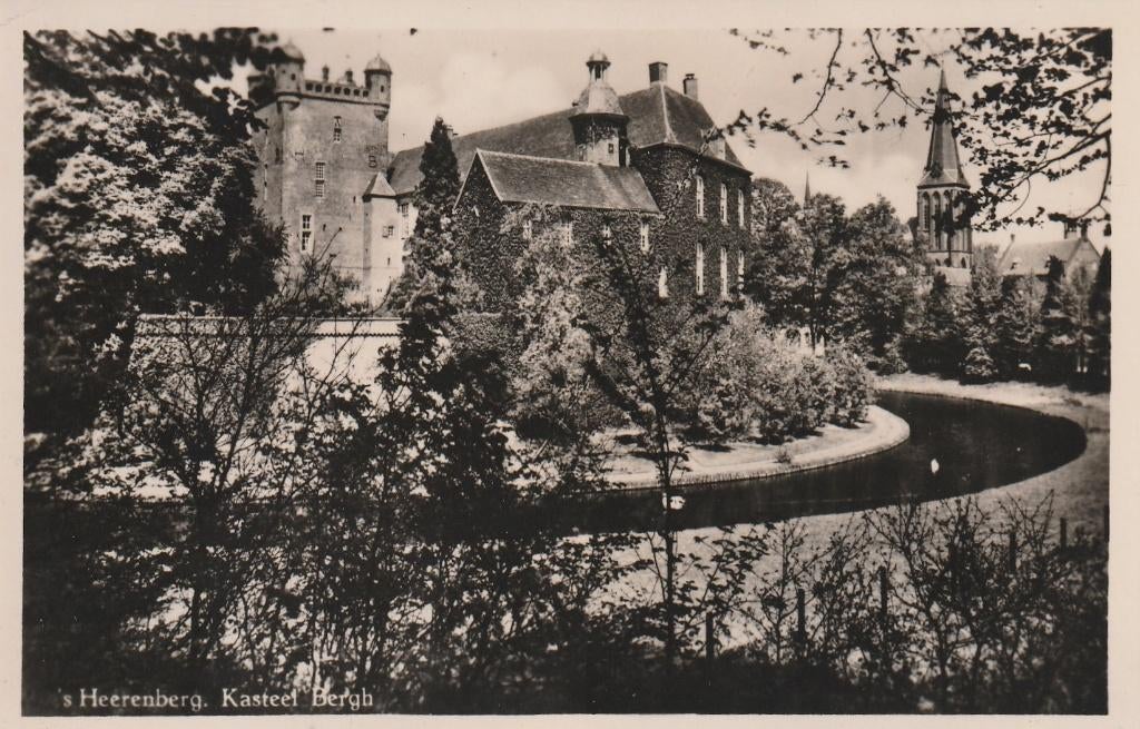 's HEERENBERG Kasteel Bergh, Verzenden, 1940 tot 1960, Ongelopen, Gelderland