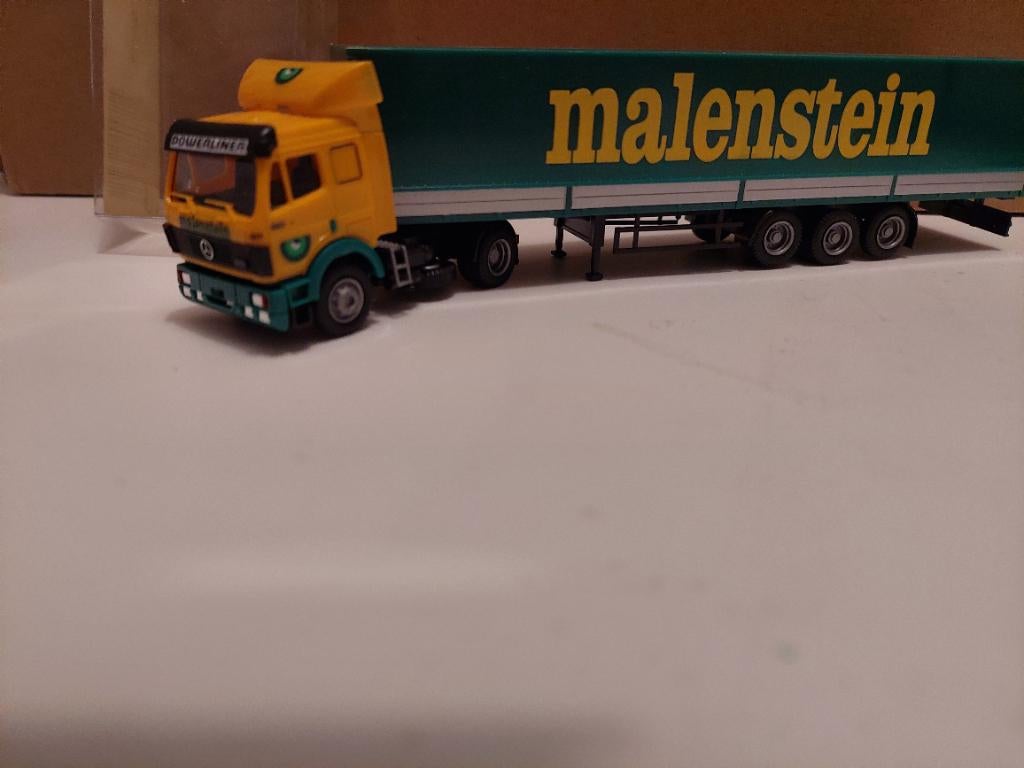 573 awm herpa mercedes malenstein vos 1:87 truck trein ede, Ophalen of Verzenden, Zo goed als nieuw, Bus of Vrachtwagen, AWM