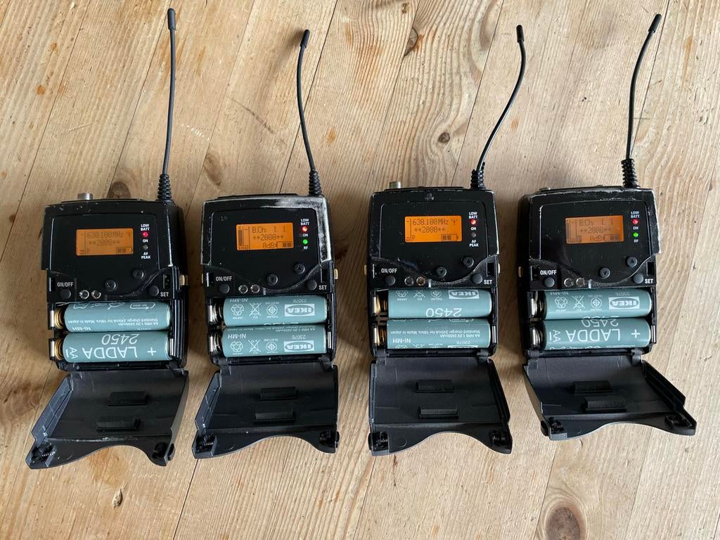 2x Sennheiser 2000 Zenderset 100mW, Ophalen of Verzenden, Gebruikt, Audio