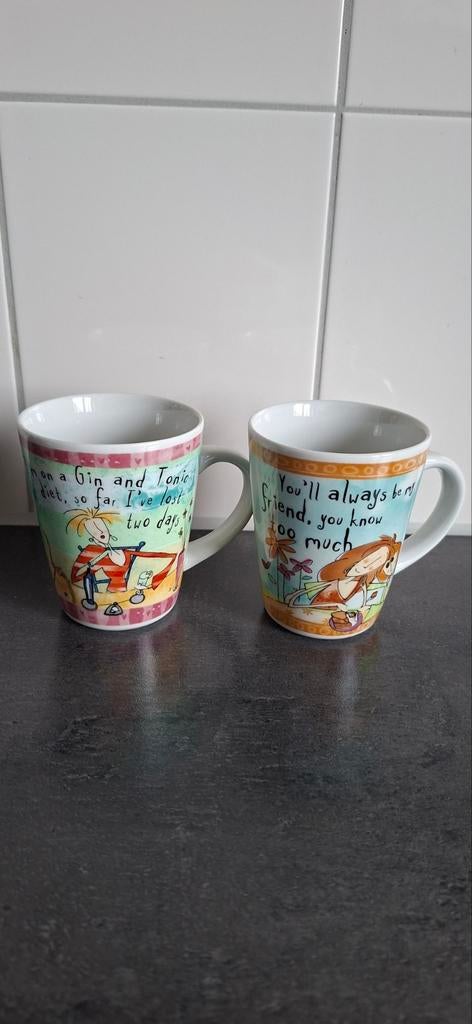 2 kopjes Johnson Brothers, Ophalen of Verzenden, Zo goed als nieuw, Overige stijlen, Kop(pen) en/of Schotel(s)