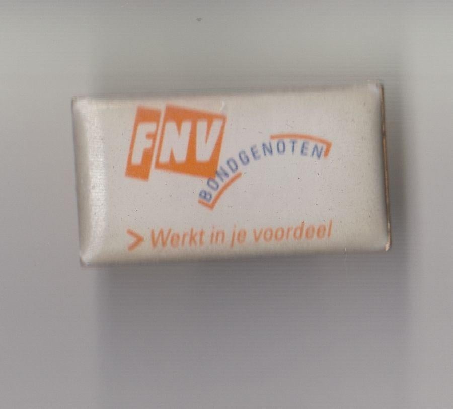 FNV Vakbond pin, Gebruikt, Niet vindbaar, Niet vindbaar, Speldje of Pin