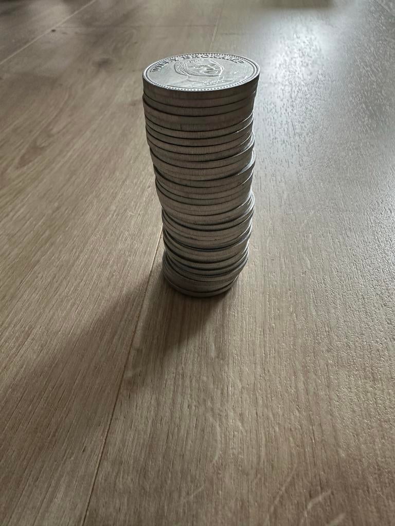 Shell Voetbal Top 20 Munten 1970 - Willy Brokamp, Ophalen of Verzenden, Overige materialen, Nederland