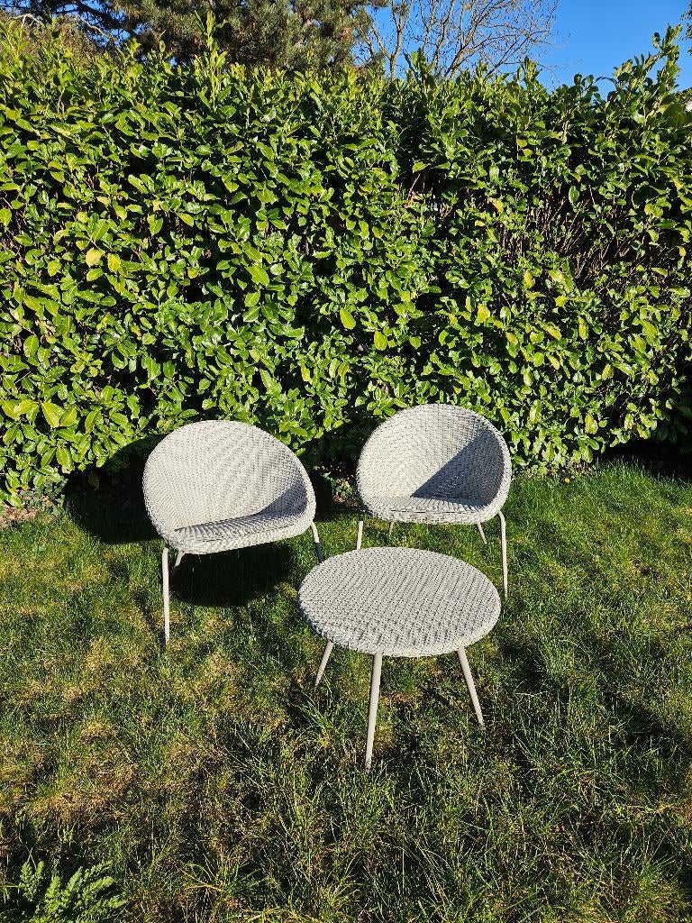 Lounge set, Kunststof, Gebruikt, Bijzettafel, Loungeset