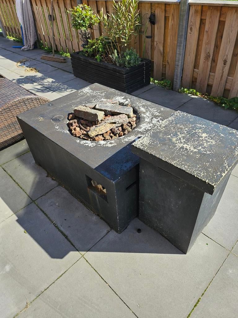 Happy Cockonig vuurtafel met gasfleshouder, Ophalen of Verzenden, Gebruikt