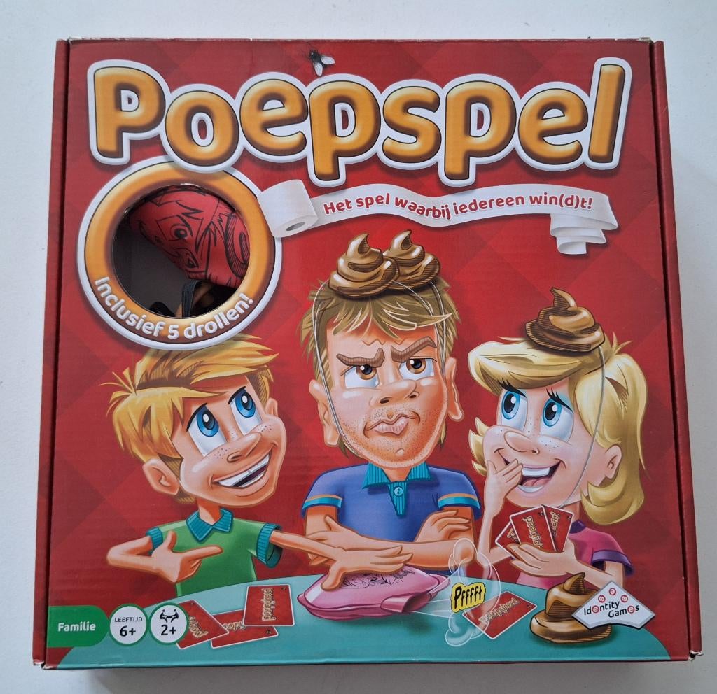 Poepspel - Het hilarische familiespel!, Ophalen of Verzenden, Zo goed als nieuw, Identity Games