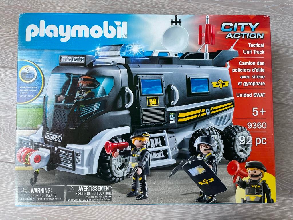 Playmobil City Action 9360 SWAT team met licht en geluid new, Kinderen en Baby's, Speelgoed | Playmobil, Ophalen of Verzenden