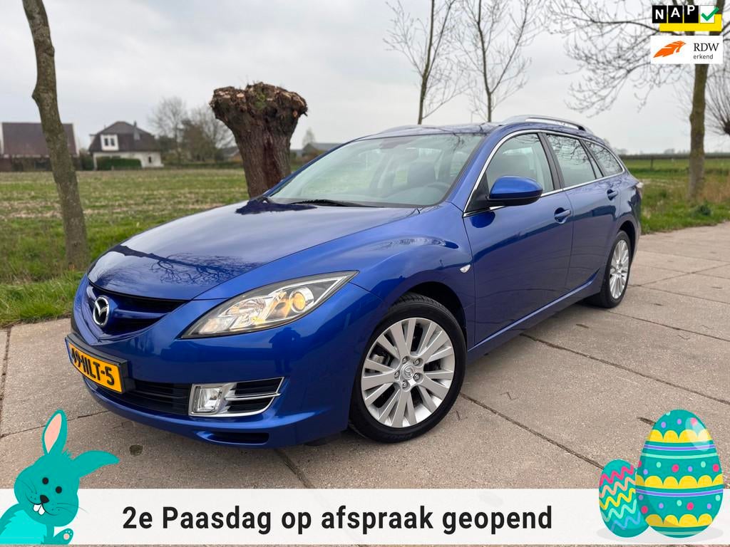 Mazda 6 Sportbreak 2.0 S-VT Touring 147PK CLIMA/CRUISE/CV/TR, Voorwielaandrijving, 1330 kg, Stof, Gebruikt