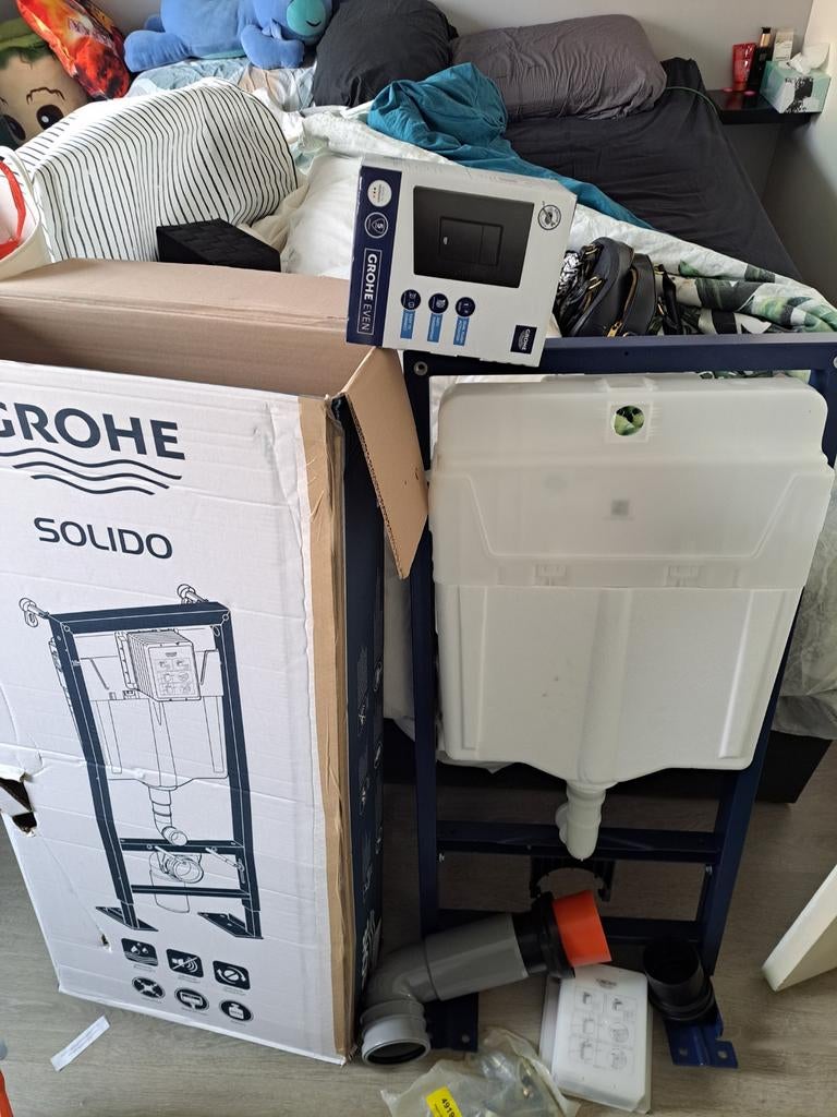 Grohe Solido inbouwreservoir met bedieningsplaat, Doe-het-zelf en Verbouw, Sanitair, Ophalen