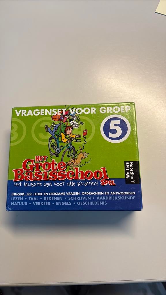 Vragenset groep 5 Grote Basisschool Spel, Diversen, Schoolbenodigdheden, Zo goed als nieuw, Ophalen of Verzenden