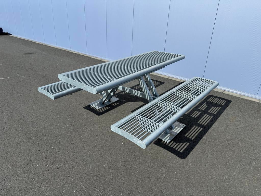 Gegalvaniseerde kok picknicktafel, Tuin en Terras, Picknicktafels, Gebruikt, Staal, -, Kok