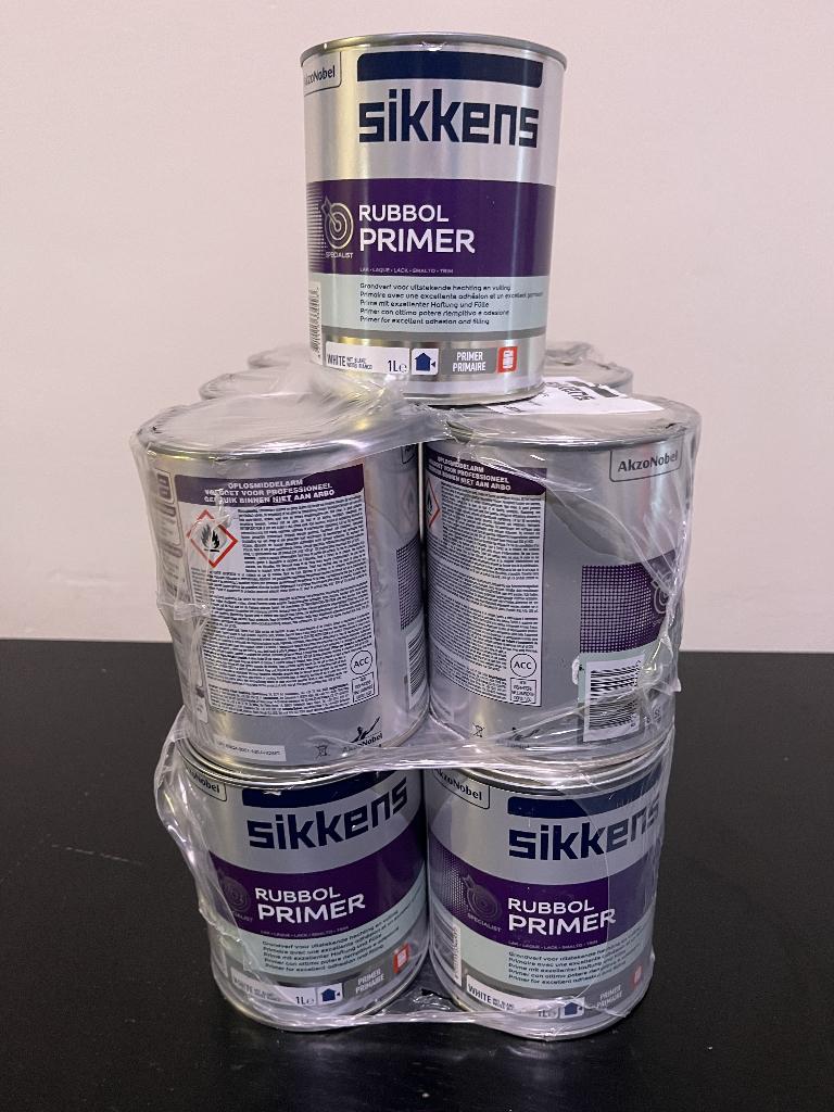 Sikkens Rubbol Primer - Wit of RAL kleur - Uitverkoop, Doe-het-zelf en Verbouw, Verf, Beits en Lak, -, Wit, -, Nieuw