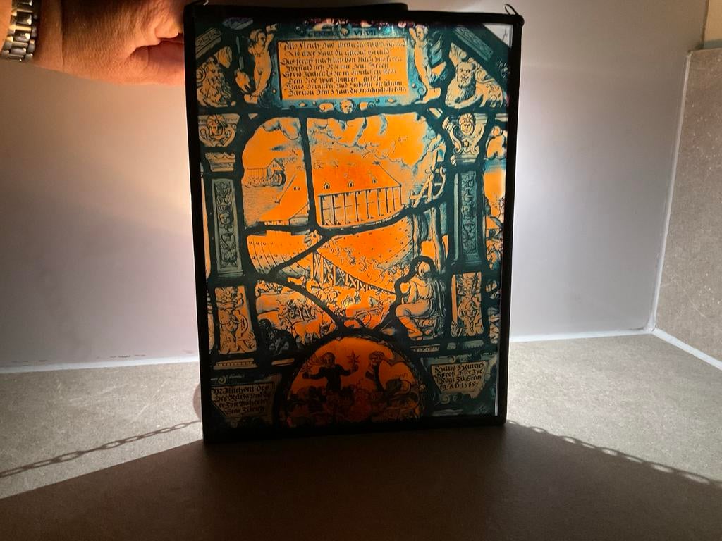 Glas in lood raamhanger, Antiek en Kunst, Ophalen of Verzenden