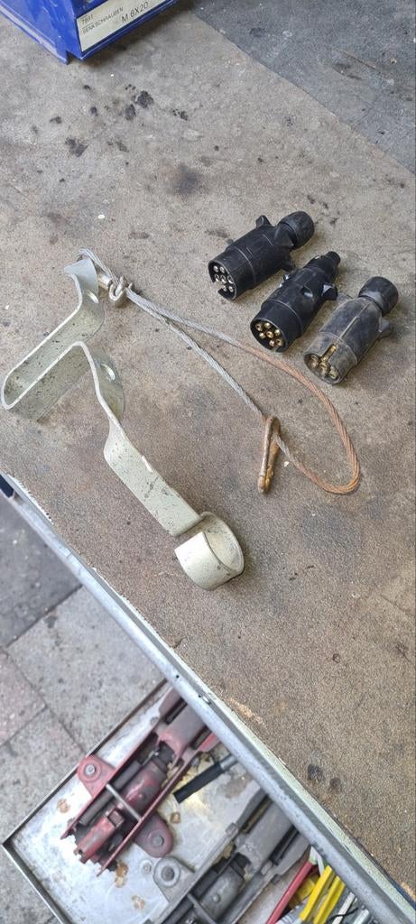 Gebruikte onderdelen aanhanger: stekkers en breekkabel, Auto diversen, Aanhangwagen-onderdelen, Ophalen, Gebruikt