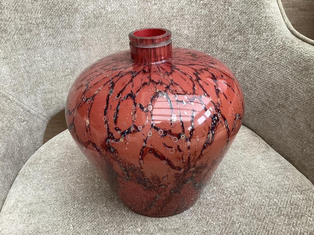 Unieke WMF ikora Rode glazen lamp Art Deco, Antiek en Kunst, Ophalen