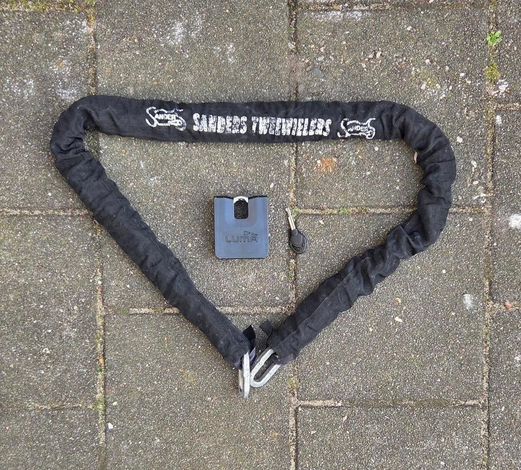 Luma kettingslot met sleutel, Ophalen of Verzenden, Gebruikt, Kettingslot