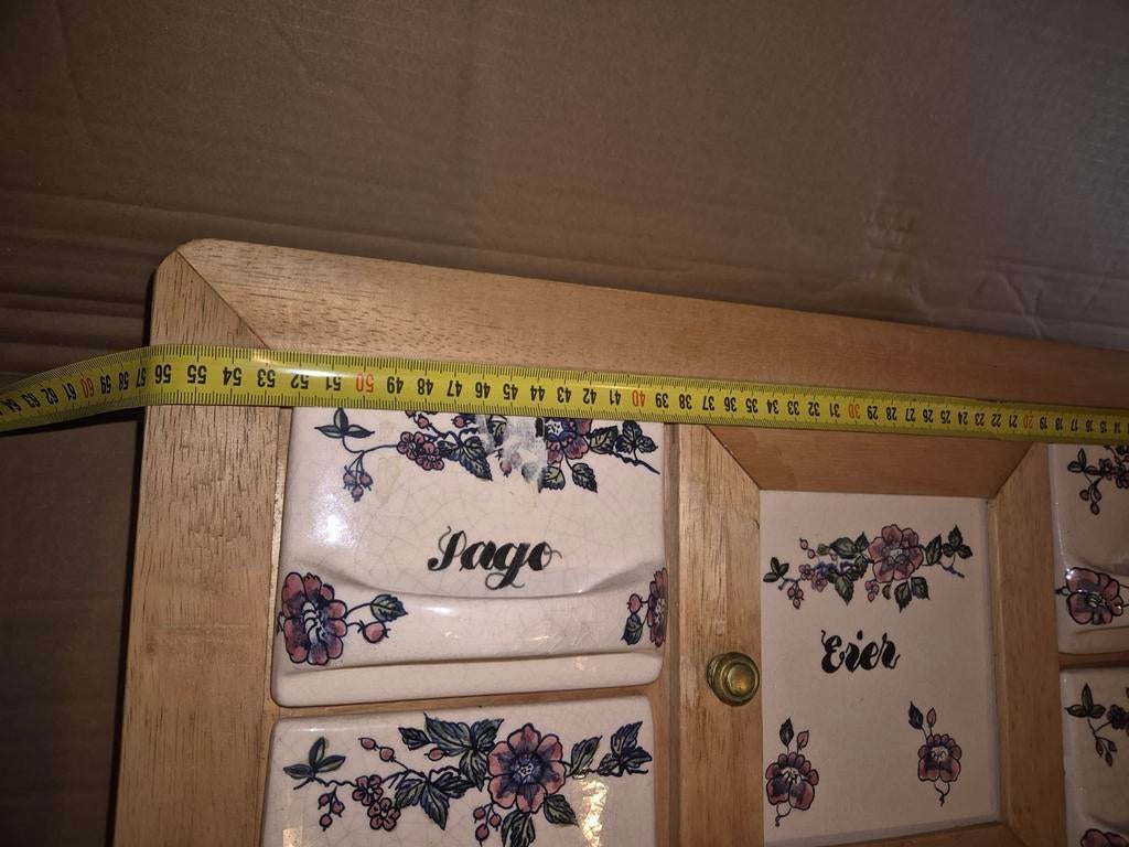 kruidenrek met keramische potjes, Ophalen, Hout, Wit, Overige typen