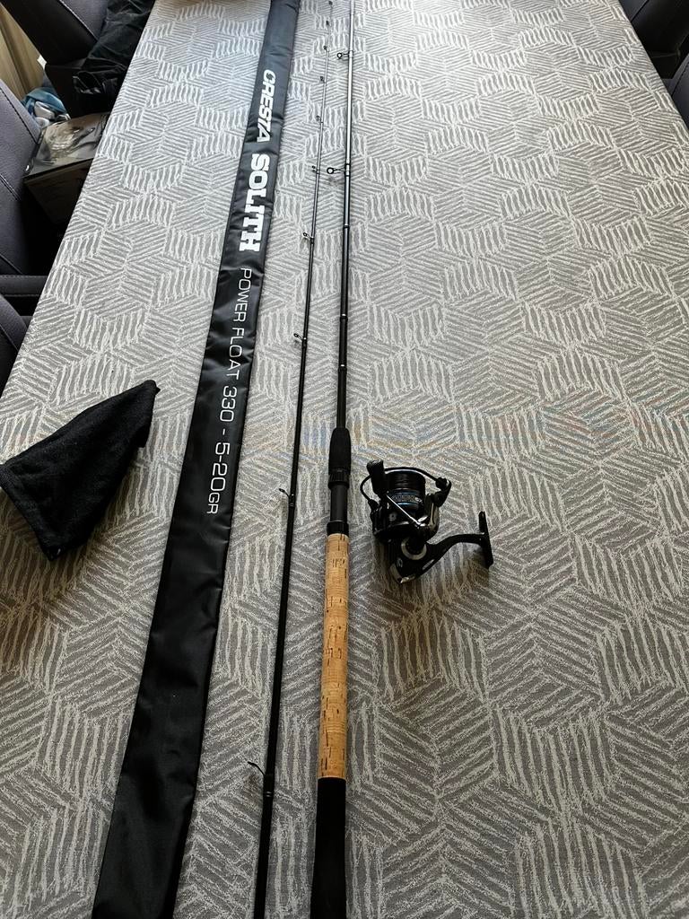 Cresta Solith Float 3.30 pelletwaggler + Cresta werpmolen, Watersport en Boten, Ophalen, Zo goed als nieuw, Werphengel