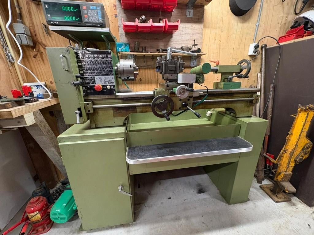 Draaibank Huvema HU650A, Ophalen, Gebruikt, Metaaldraaibank, 500 tot 1000 mm