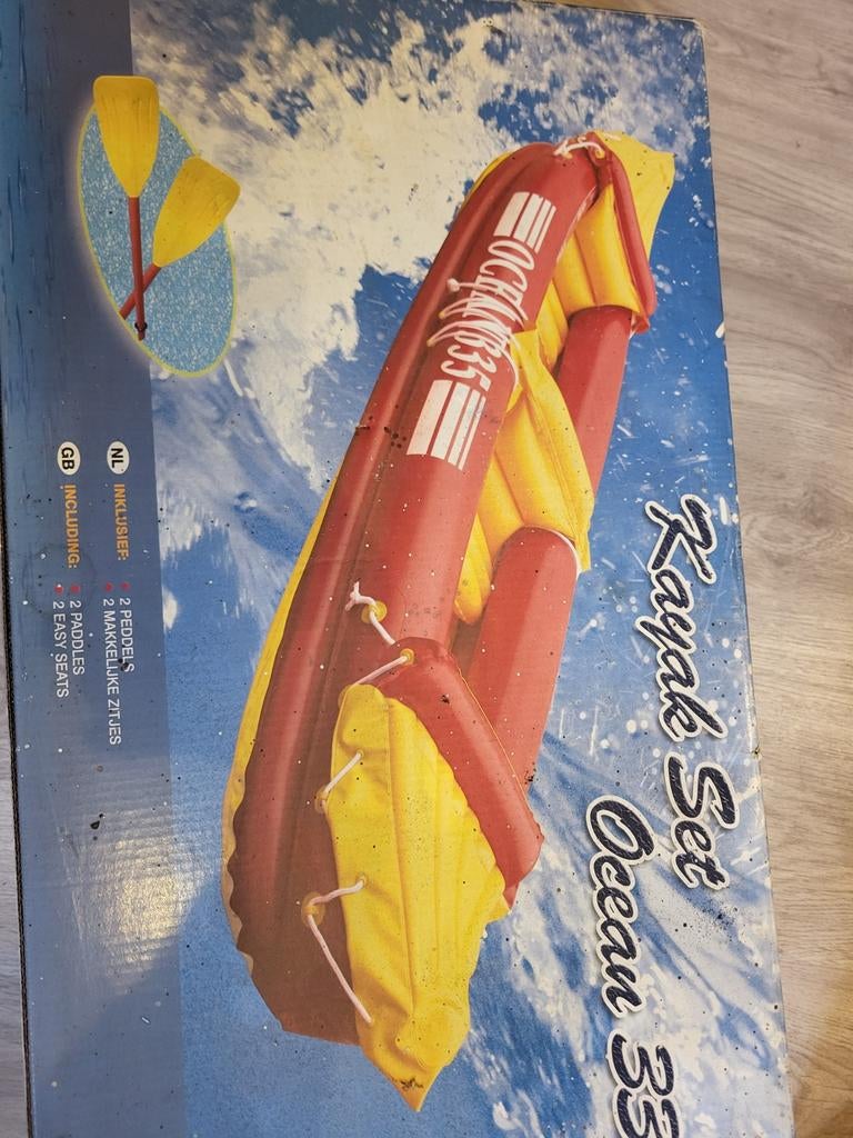 Nieuwe kajak incl peddels 160kg draagvermogen!, Watersport en Boten, Kano's, Ophalen, Nieuw, Twee personen, Kajak