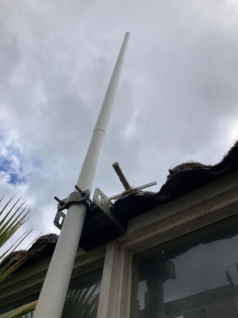 Antennemast 4,20 mtr. lengte. Mast Diameter 55mm., Telecommunicatie, Antennes en Masten, Ophalen, Zo goed als nieuw, Mast