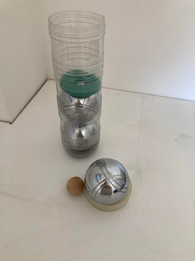 Petanque set met 3 ballen en but, Een of twee spelers, Ophalen of Verzenden, Gebruikt