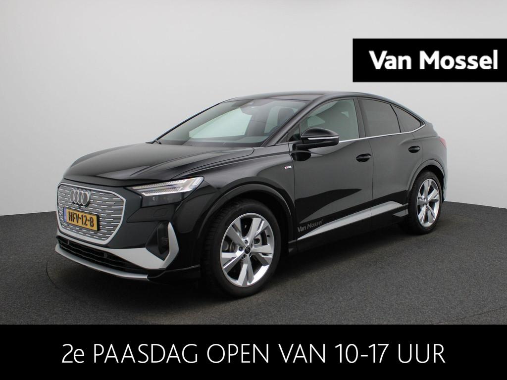 Audi Q4 Sportback e-tron 45 quattro S Edition 82 kWh l Adapt, Auto's, 12 maanden, Stof, Zwart, 2135 kg