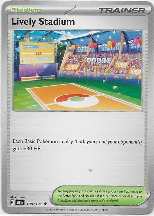 Surging Sparks,  Lively Stadium [uncommon] 180/191, Verzenden, Nieuw, Losse kaart