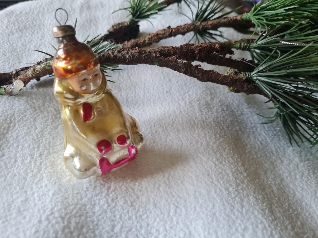 Antieke kerstbal kerstornament, Ophalen of Verzenden, Gebruikt