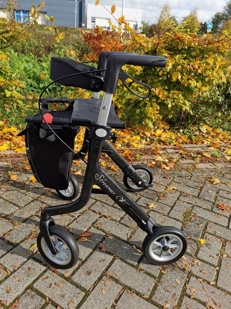 Streamer Carbon Fibre rollator, Diversen, Rollators, Zo goed als nieuw, Lichtgewicht, Opvouwbaar, Ophalen of Verzenden