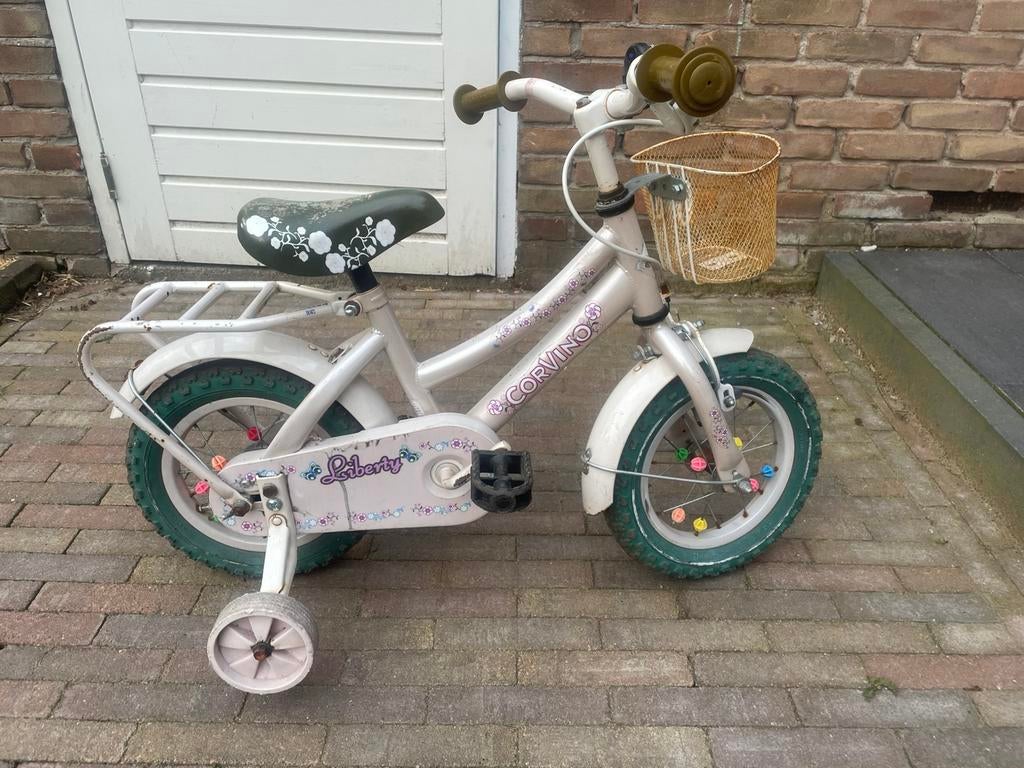 Corvino liberty Kinderfiets 12inch, Ophalen, Gebruikt, Minder dan 16 inch, Zijwieltjes