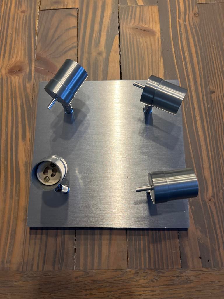 Philips Plafondspot/Wandspot - Geborsteld Metaal, Halogeen, Gebruikt, Metaal of Aluminium, Ophalen of Verzenden