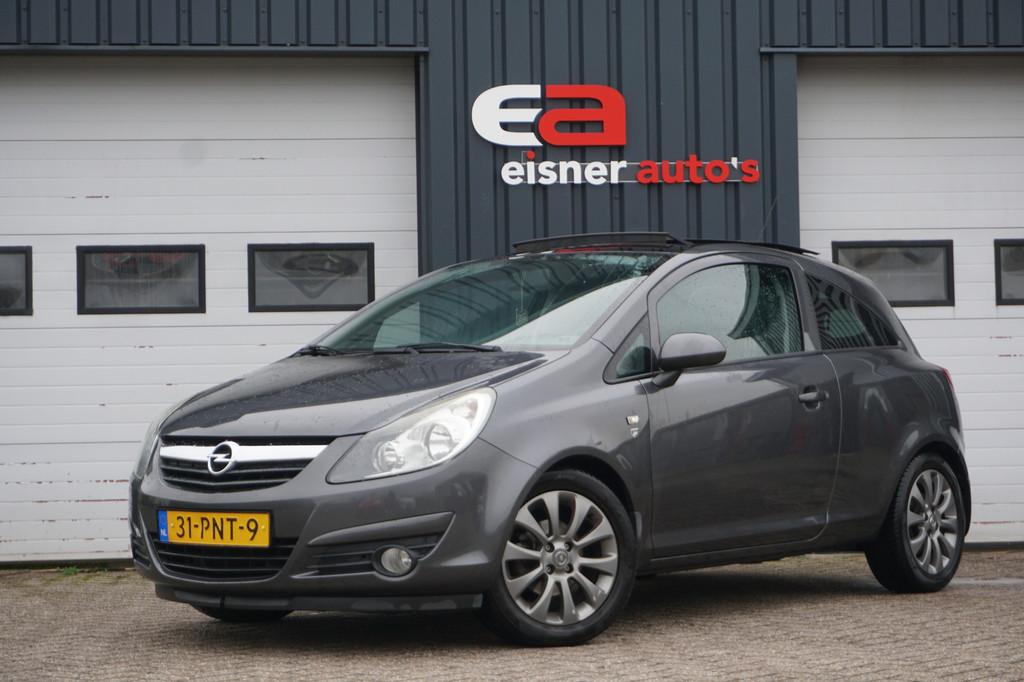 Opel Corsa 1.4-16V Cosmo | OPEN DAK / PANO | CRUISE | AIRCO, Voorwielaandrijving, Euro 5, 4 cilinders, Met garantie (alle)