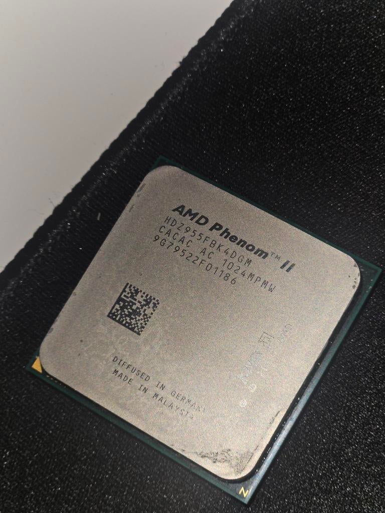 AMD Phenom II X4 955 Processor met koeler/heatsink, AM3, Gebruikt, AMD Phenom II X4 955, 4-core