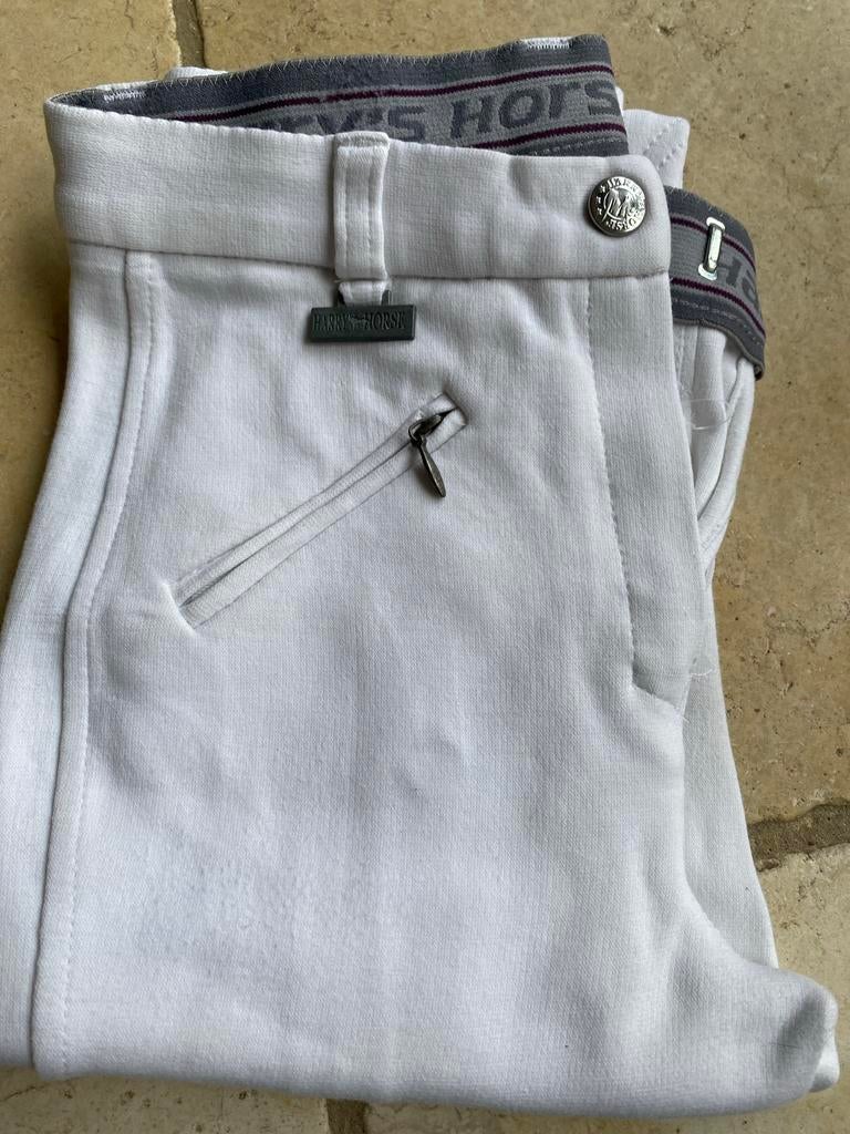 Witte paardrij broek wedstrijd maat 152, Dieren en Toebehoren, Paardrijkleding, Ophalen, Gebruikt, Dressuur, Onderkleding