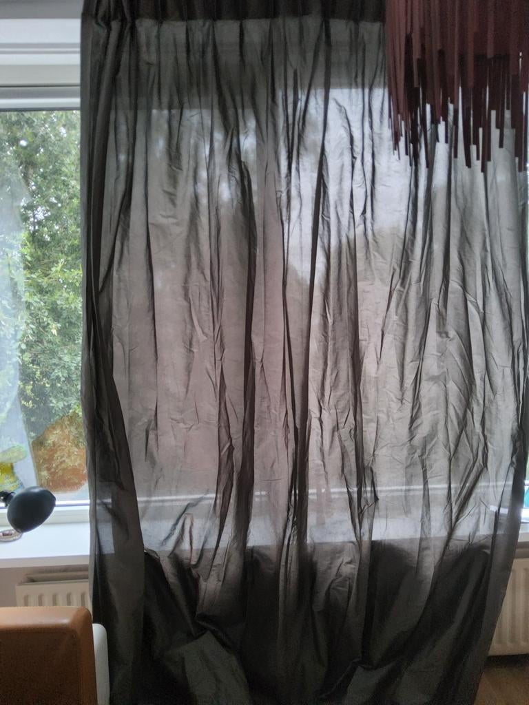 Gordijnen, luxe gordijnen, Ophalen, Gebruikt, Bruin, 200 cm of meer