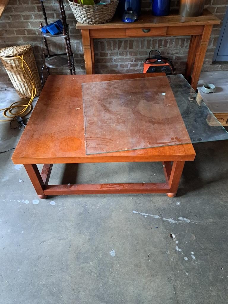 Salontafel, Huis en Inrichting, Tafels | Salontafels, Ophalen, Gebruikt, 100 tot 150 cm, 50 tot 100 cm