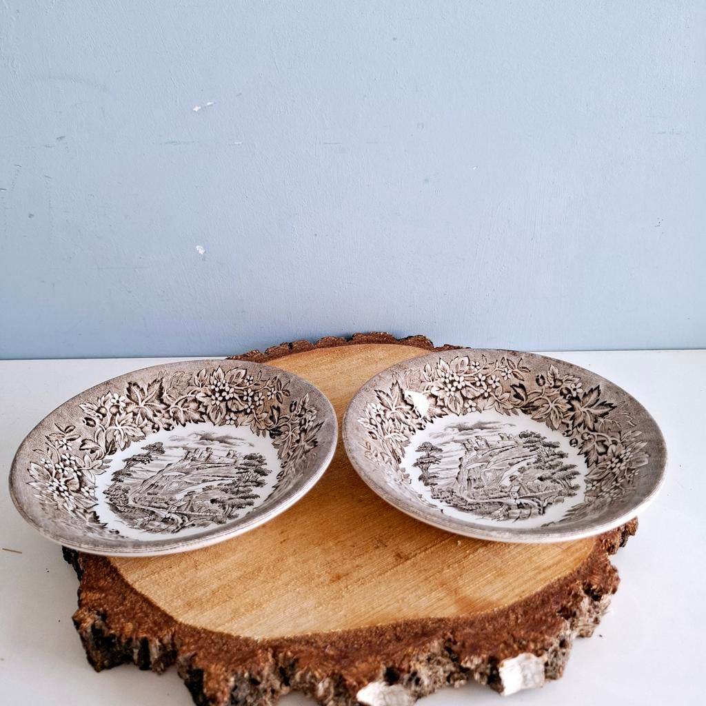 English Ironstone 'Castles', 2 schaaltjes, Antiek en Kunst, Ophalen of Verzenden