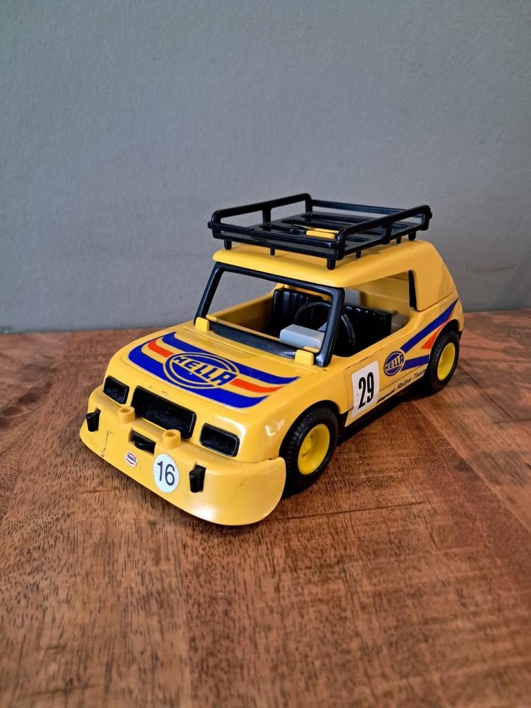 Vintage Playmobil rally auto, Ophalen of Verzenden, Gebruikt