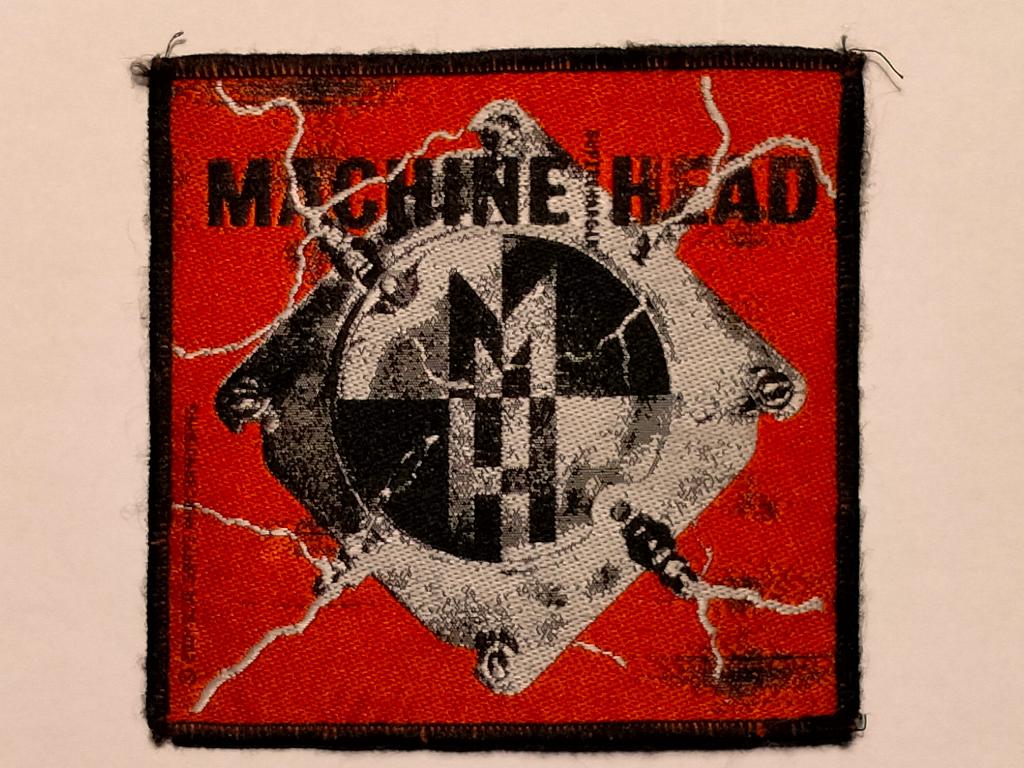 Machine Head rock hardrock logo patch kleding embleem, Ophalen of Verzenden, Gebruikt, Kleding