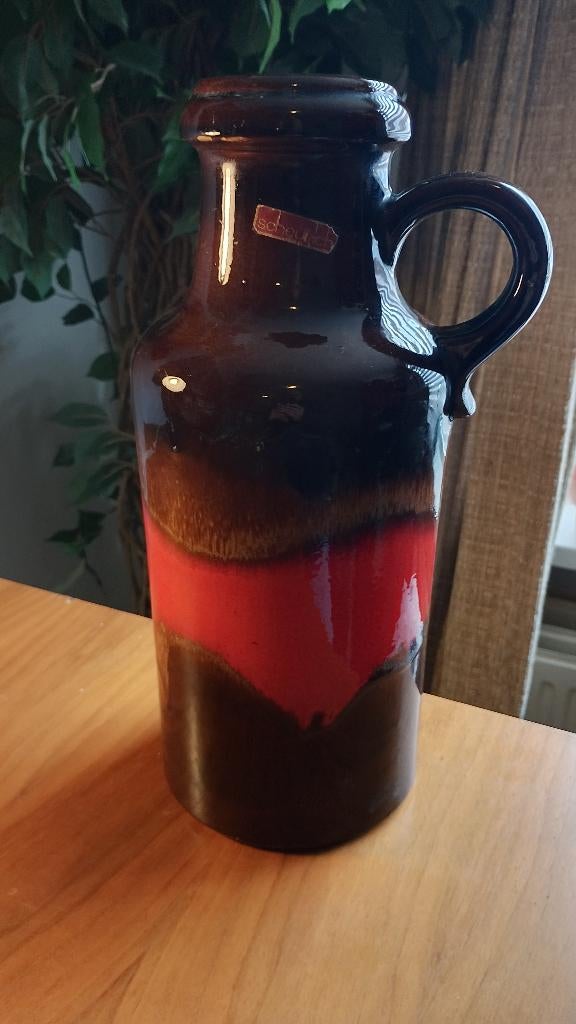 Vintage jaren 70 West Germany keramiek vaas van Scheurich, Ophalen