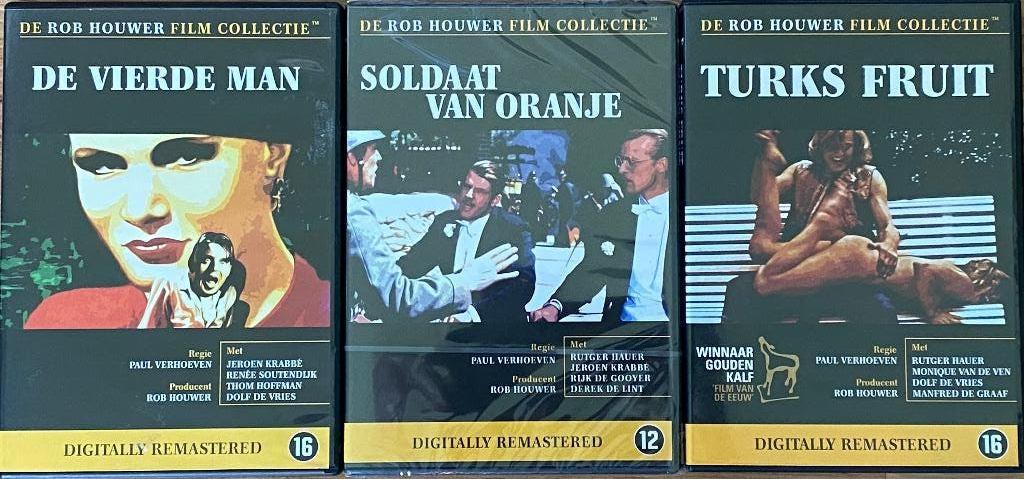 3 ROB HOUWER FILMS: Turks Fruit Vierde Man, Soldaat Oranje, Cd's en Dvd's, Dvd's | Nederlandstalig, Vanaf 16 jaar, Verzenden, Zo goed als nieuw